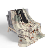 The Winter Robin Sherpa Fleece Blanket