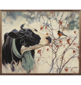 Wood Art - The Winter Robin