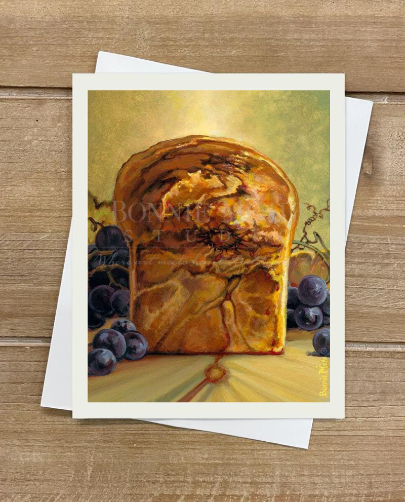 The Bread of Life print - religious art featuring the bread of