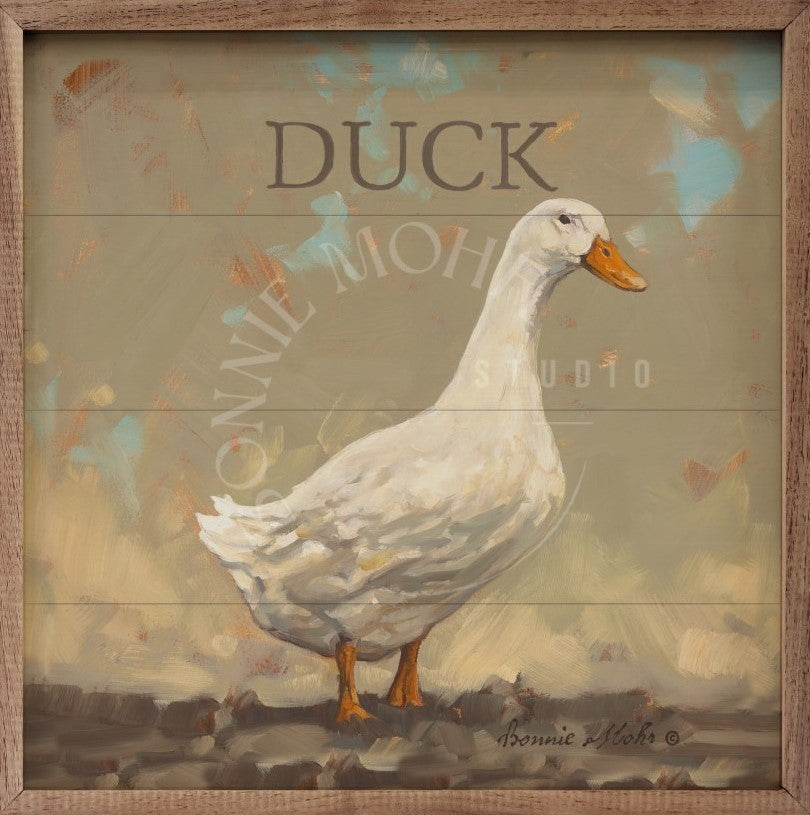 Wood Art - Farm Animal Series - Derby The Duck – Bonnie Mohr