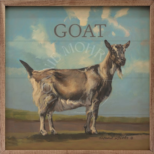 Wood Art - Farm Animal Series - Gracey The Goat