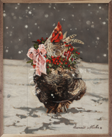 Wood Art - Holiday Rooster