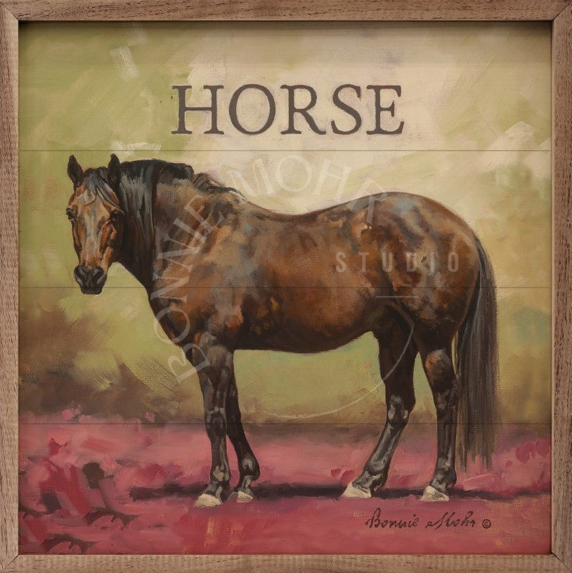 Wood Art - Farm Animal Series - Henry The Horse – Bonnie Mohr