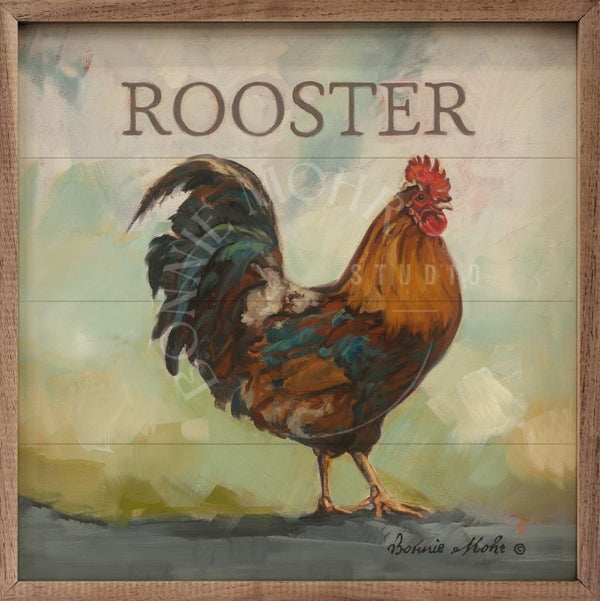 Wood Art - Farm Animal Series - Raleigh The Rooster
