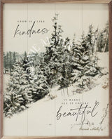 Wood Art - Snow Covered