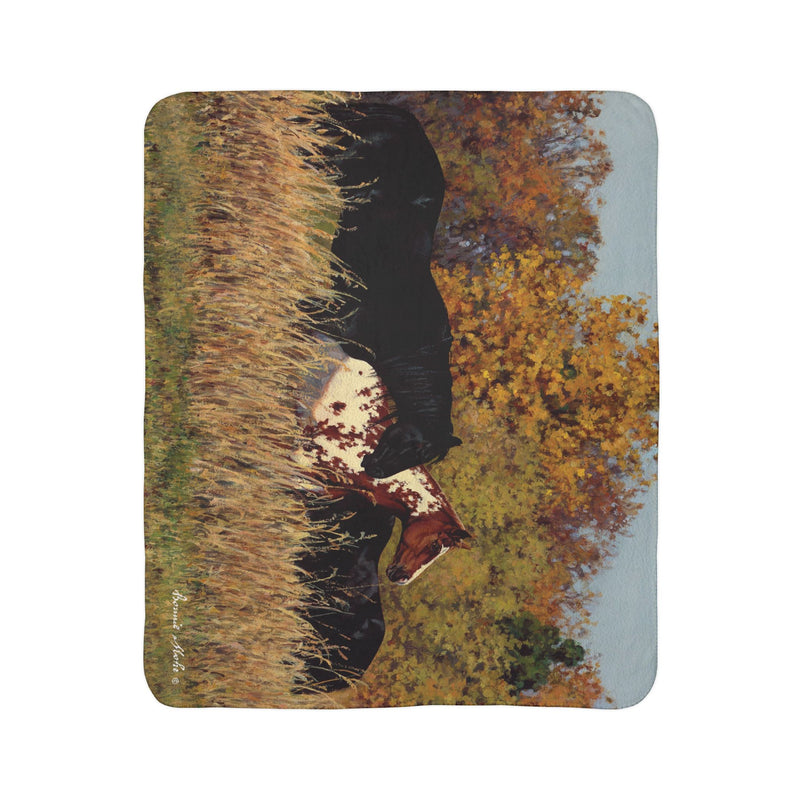 Autumn Beauties Sherpa Fleece Blanket