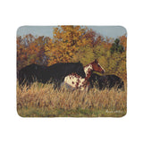 Autumn Beauties Sherpa Fleece Blanket