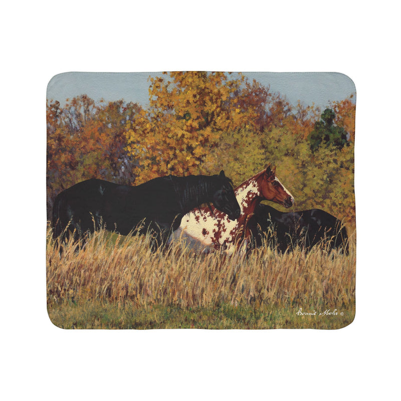 Autumn Beauties Sherpa Fleece Blanket