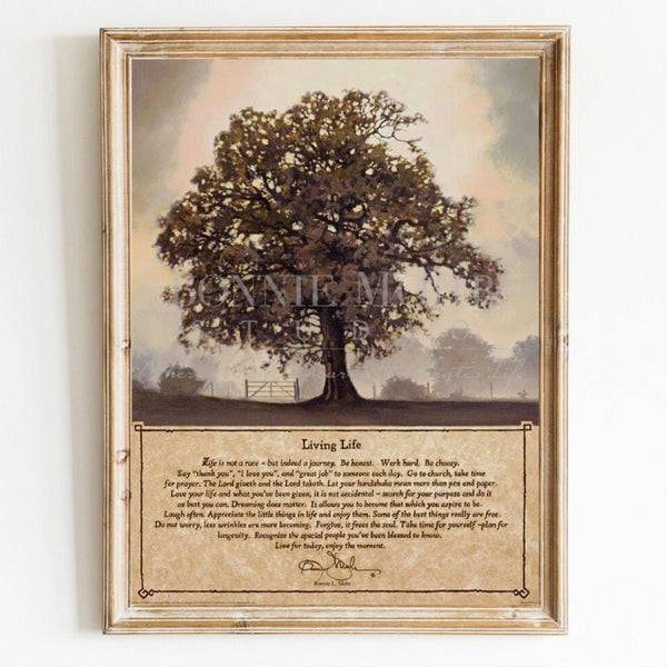 Living Life print - Inspirational art by Bonnie Mohr | Bonnie Mohr