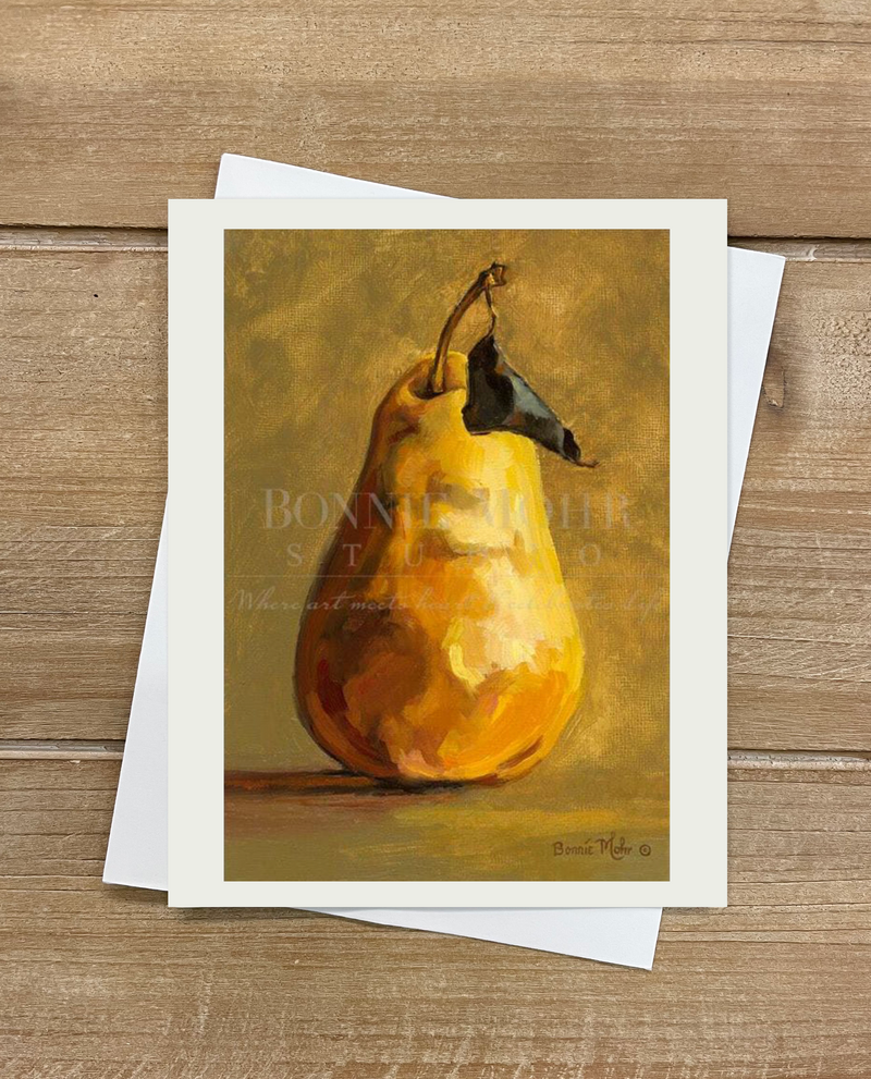 Card - A Single Pear