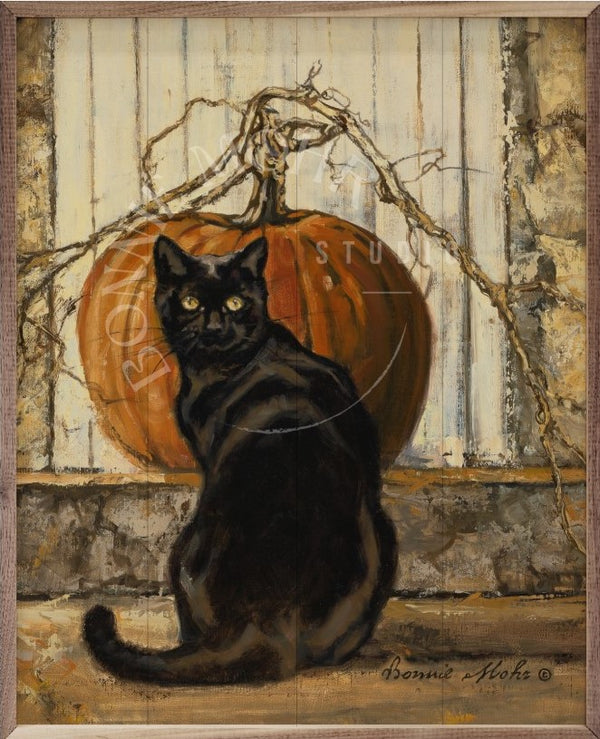 Wood Art - Black Cat