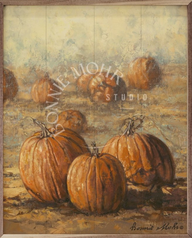 Wood Art - Country Pumpkins (No Verse)