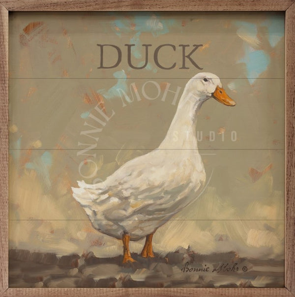Wood Art - Farm Animal Series - Derby The Duck